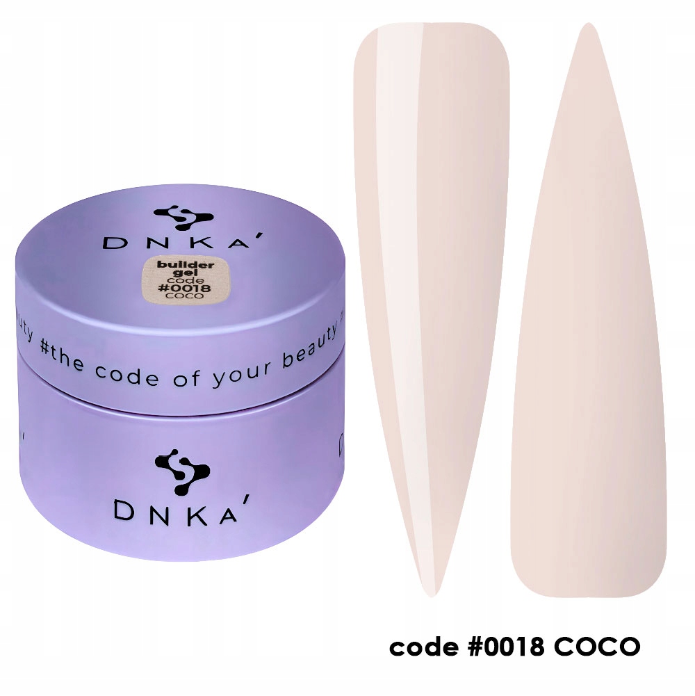 Stavební gel na nehty Dnka Builder Gel 30 ml #0018 Coco