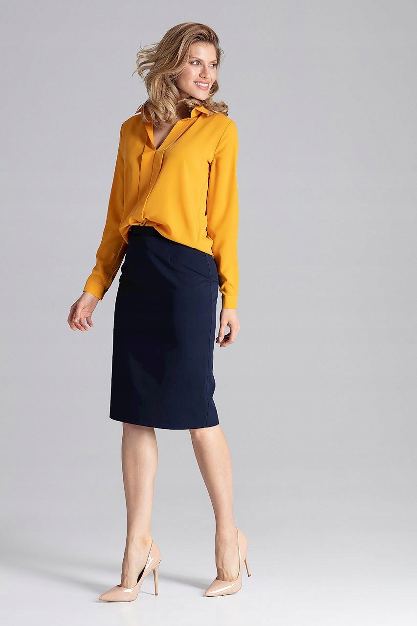 

Figl Koszula M621 Damskie Musztardowy [M]