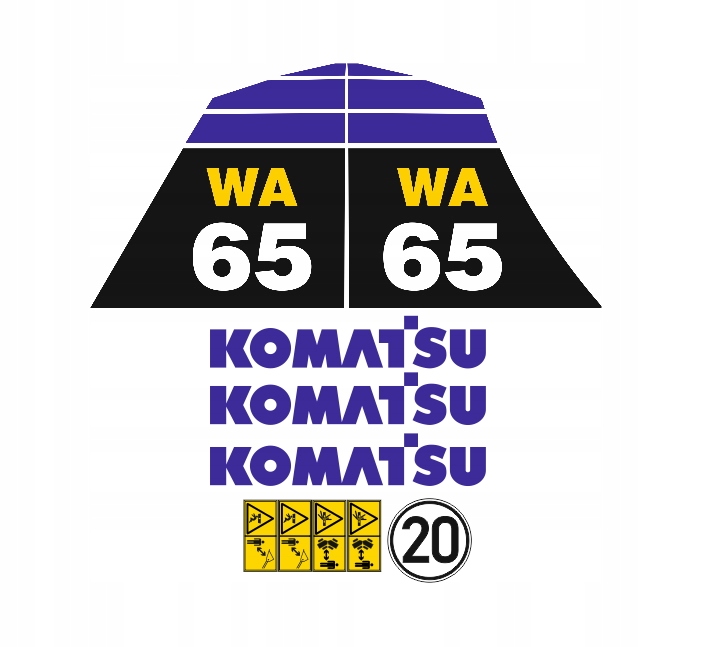 Samolepky samolepka Komatsu WA65