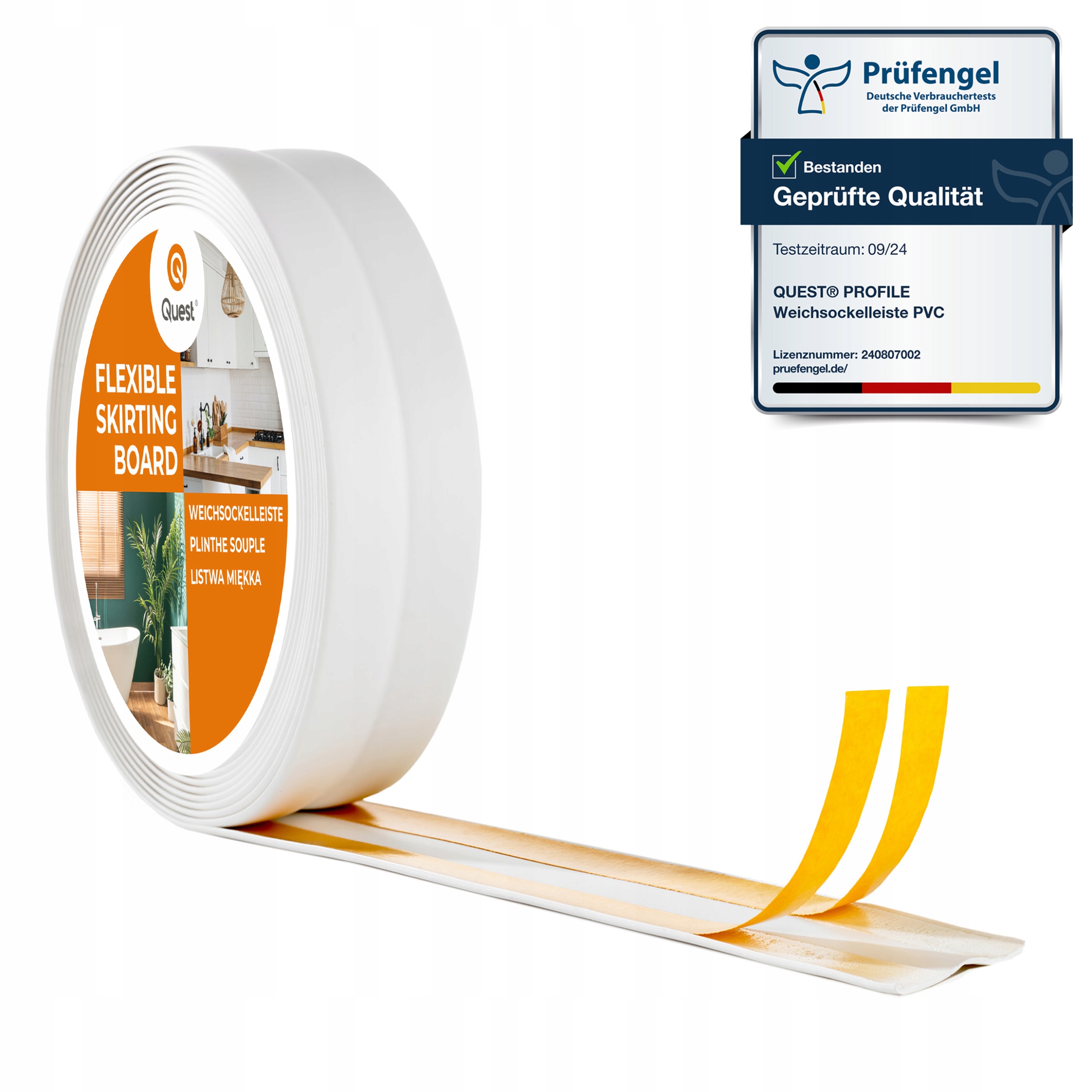 Dokončovací lišta samolepicí bílá Pvc 25x15 mm 20 m