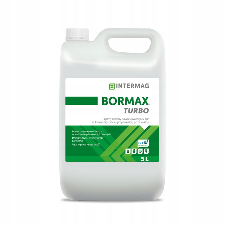 Bormax Turbo 5L Intermag Nawóz na nieobór boru w płynie dolistny