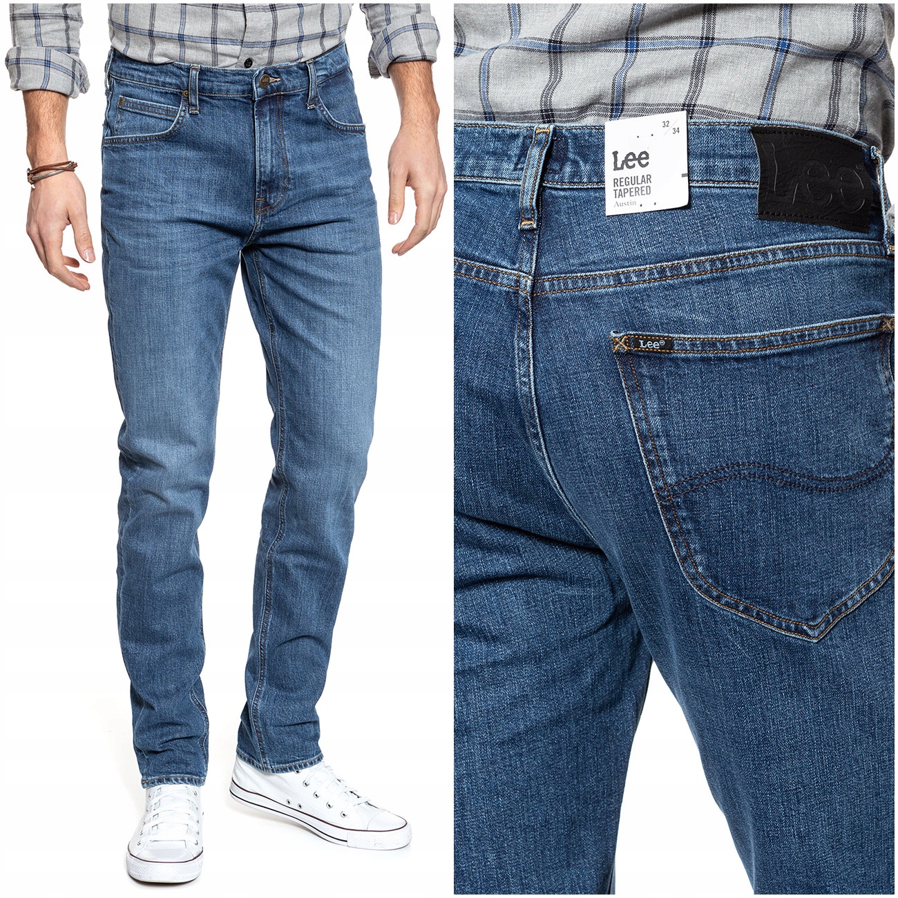 

Lee Austin Męskie Spodnie Jeansowe Tapered W32 L32