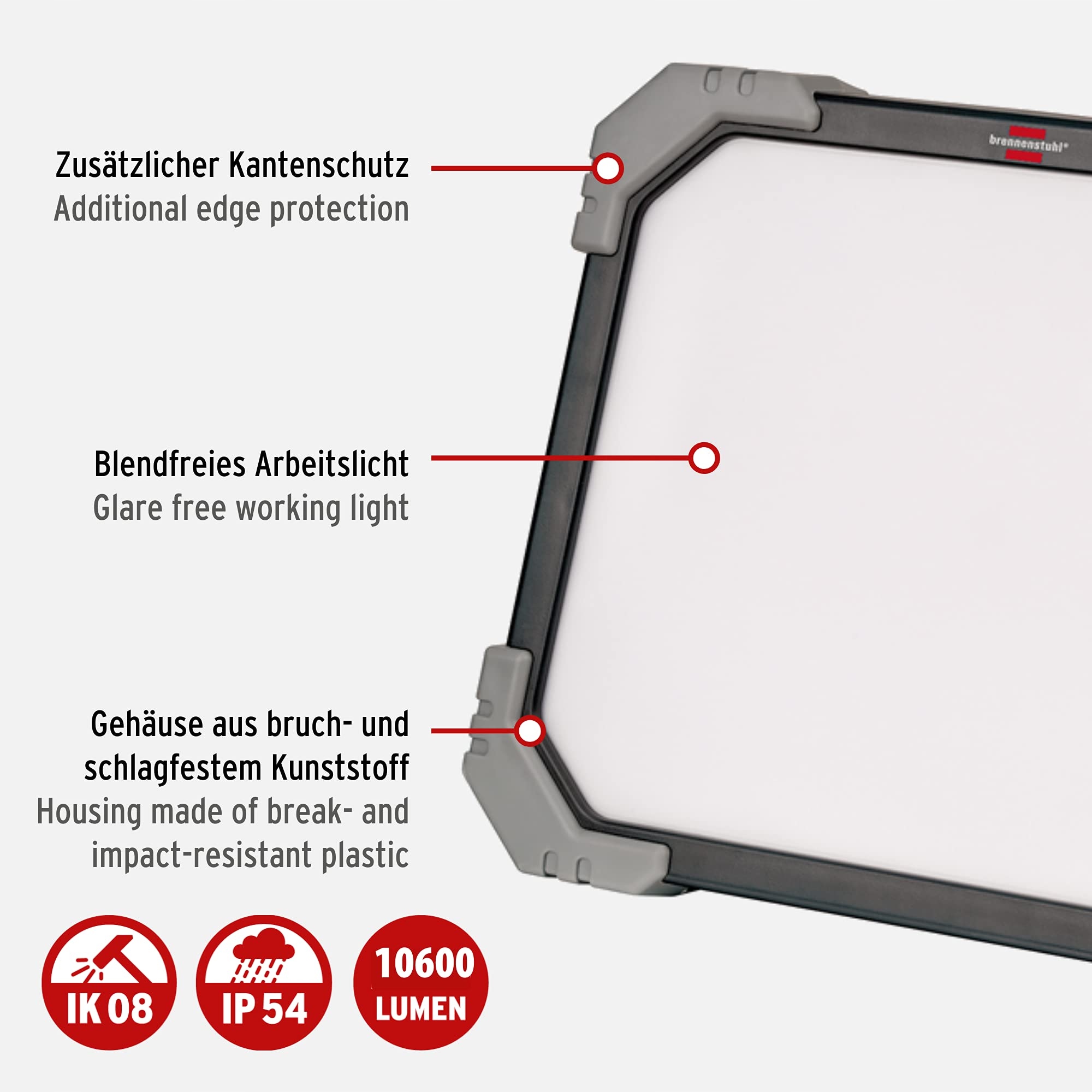 BRENNENSTUHL LED Reflektor DINORA 85W 10600lm 5700K IP54 5m Kabel — miniatura 2