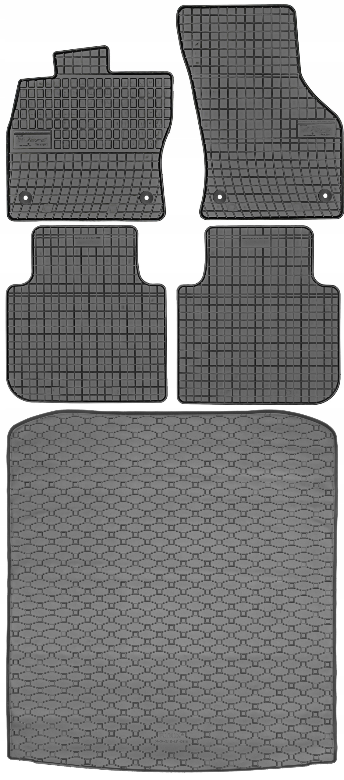 Škoda Superb III Liftback 2015-2020 Sada rohoží koberčeky