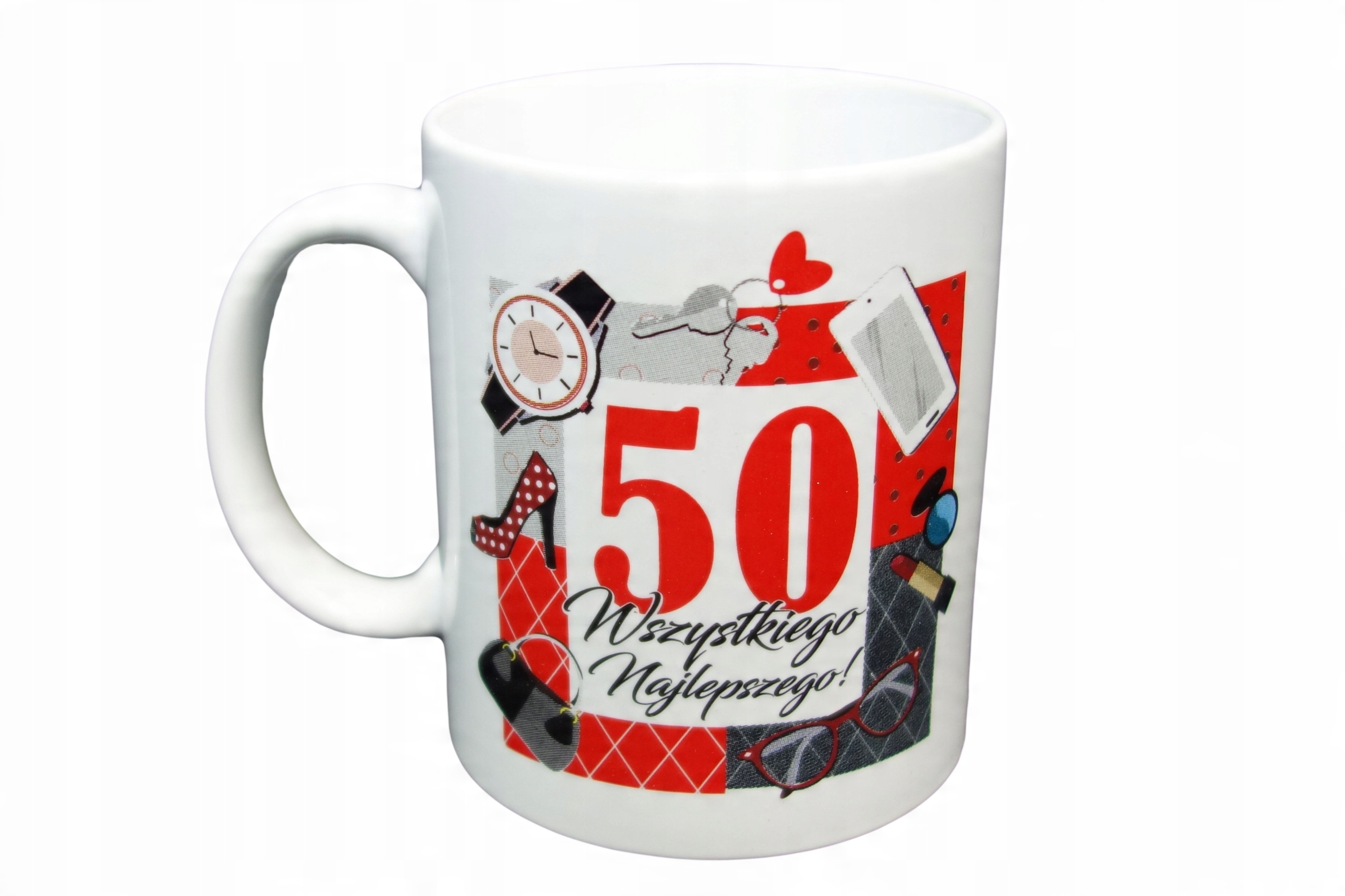 

Kubek urodzinowy na 50 urodziny kobiecy 300 ml