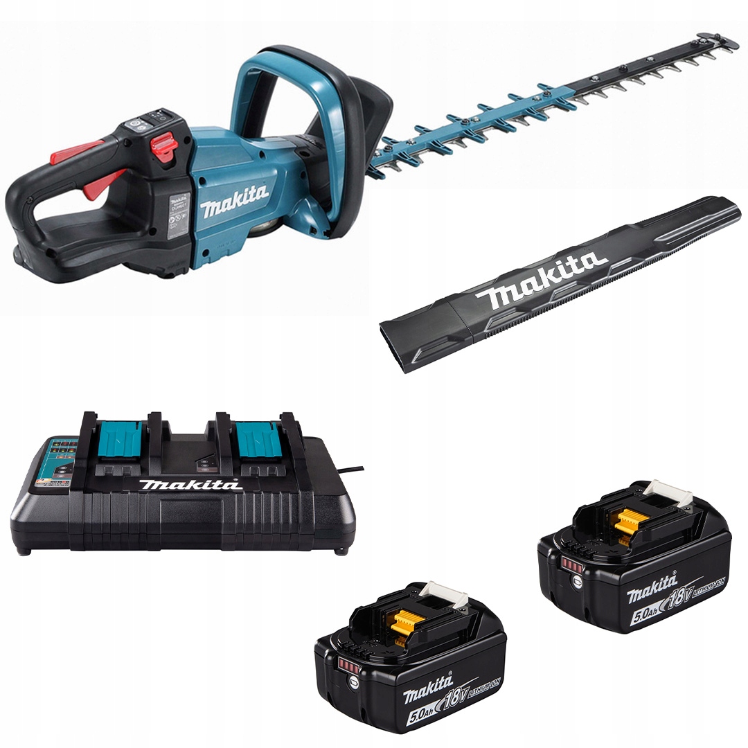 Akumulátorové nožnice na živý plot Makita DUH601PTE 18V 2x5Ah Lxt Xpt Bl