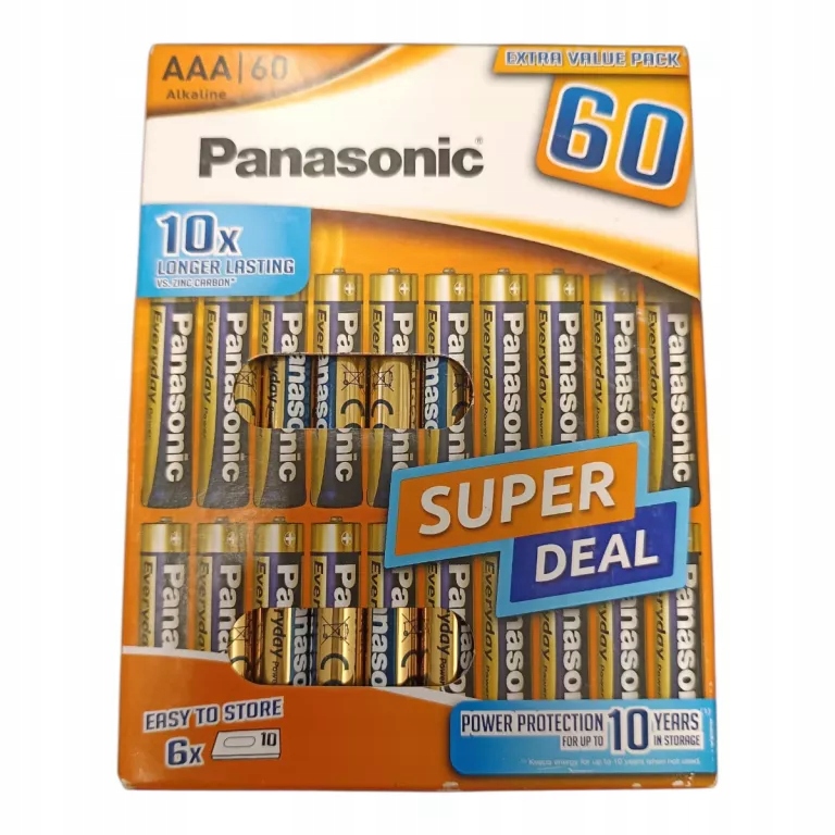 Alkalická baterie Panasonic Aaa (R3) 60 ks