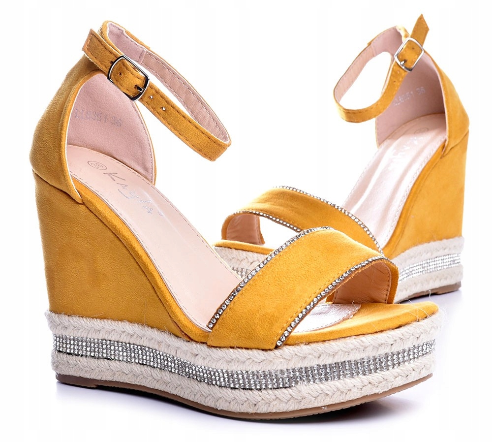 

Sandały Espadryle na Koturnie Czarne Dayane 2 r.39