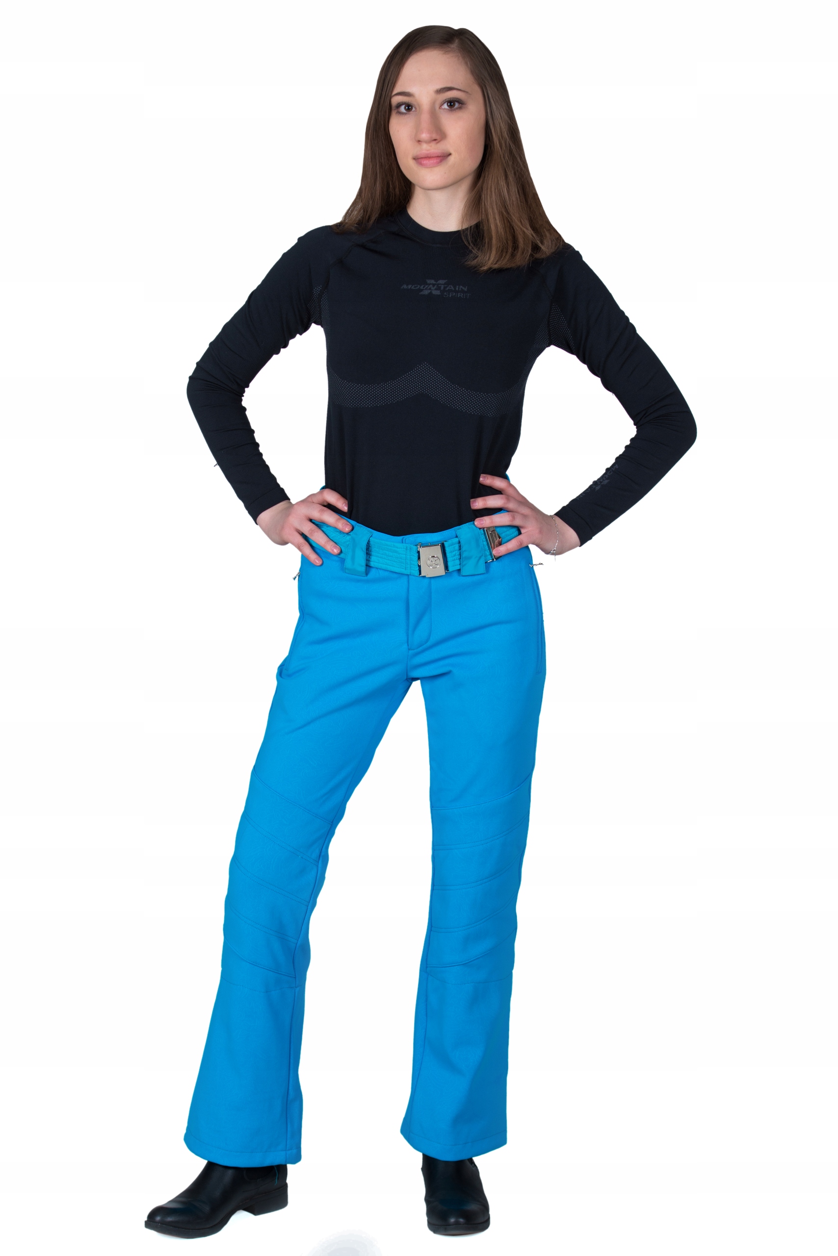 Zimowe spodnie damskie narciarskie softshell rozmiar. M/obwód pasa 80cm