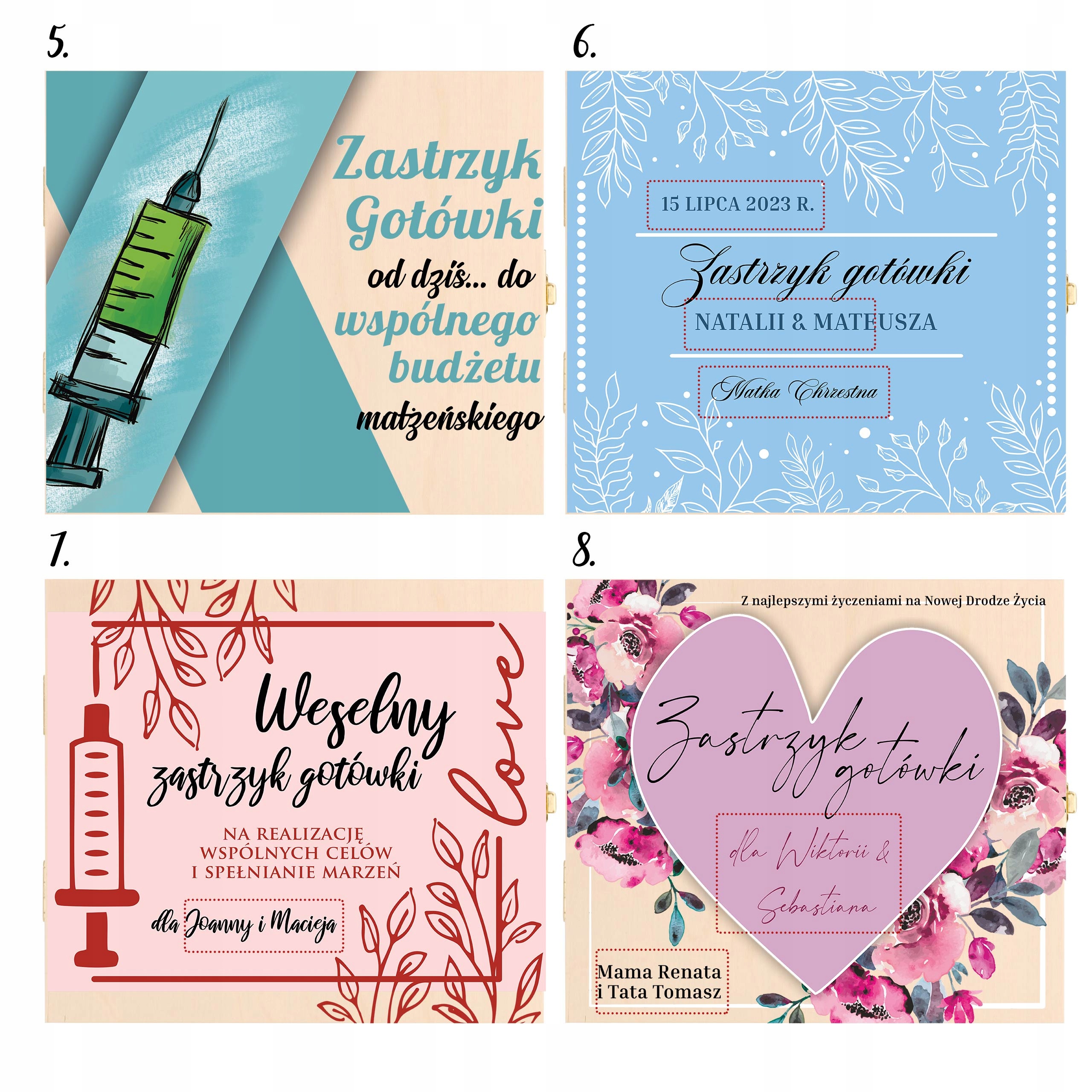 PREZENT NA ŚLUB DLA MŁODEJ PARY ZASTRZYK GOTÓWKI EAN (GTIN) 5904624908658