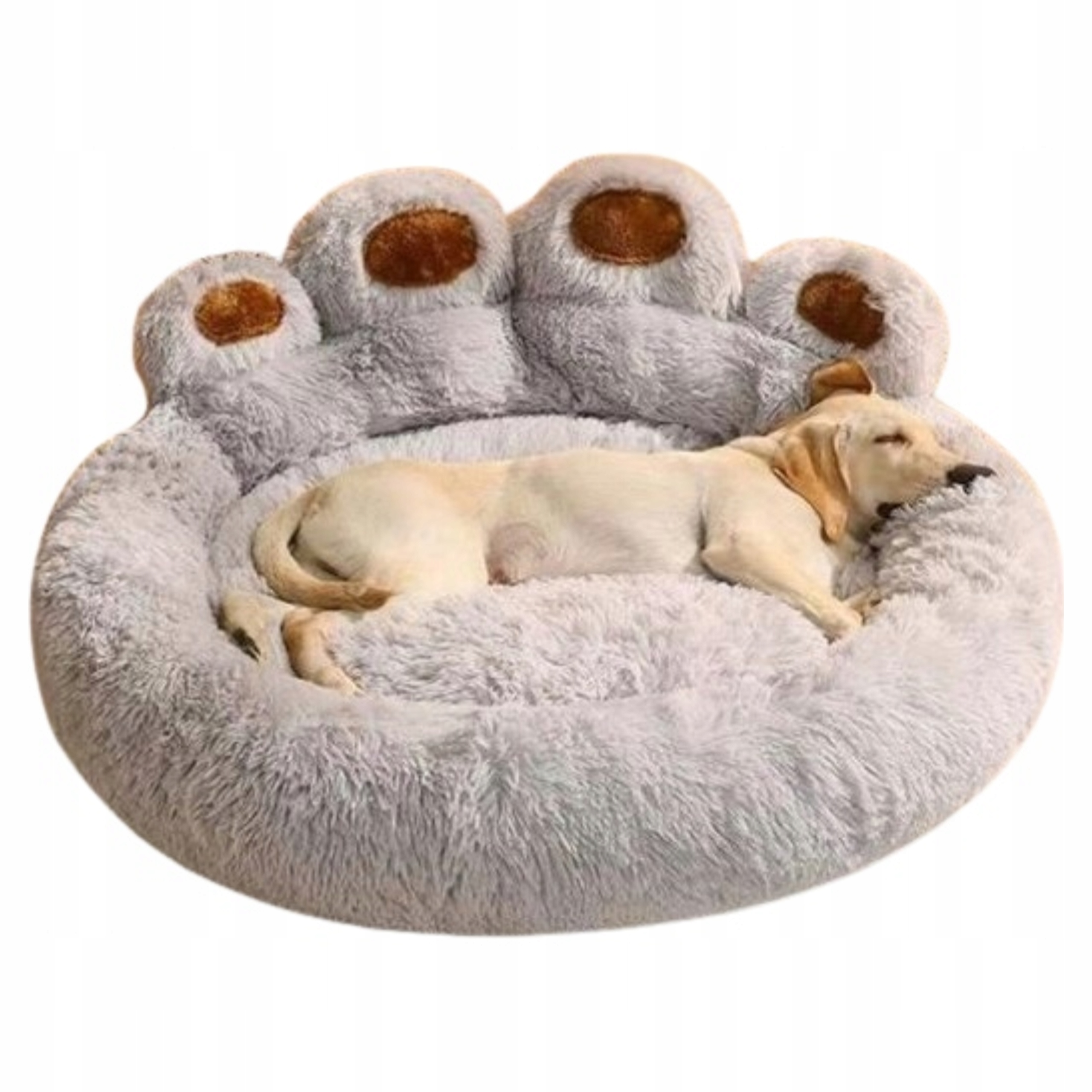 Levně Pelíšek Měkké Chlupaté Tlapky Pro Psa Kočku Potah Plyšové L 70 cm