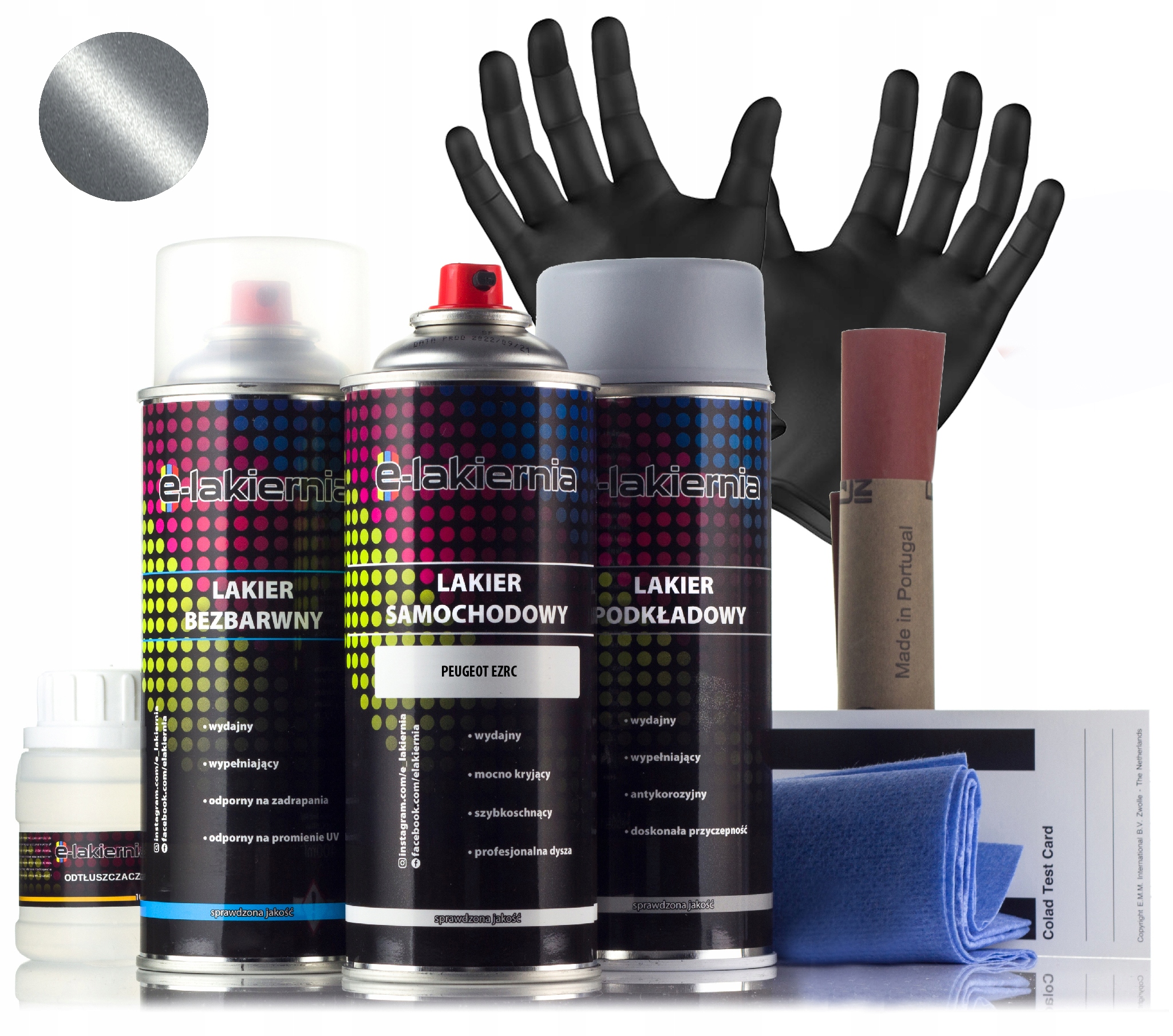 Lakier Samochodowy Spray Podkład Bezbarwny Peugeot Ezr Ezrc