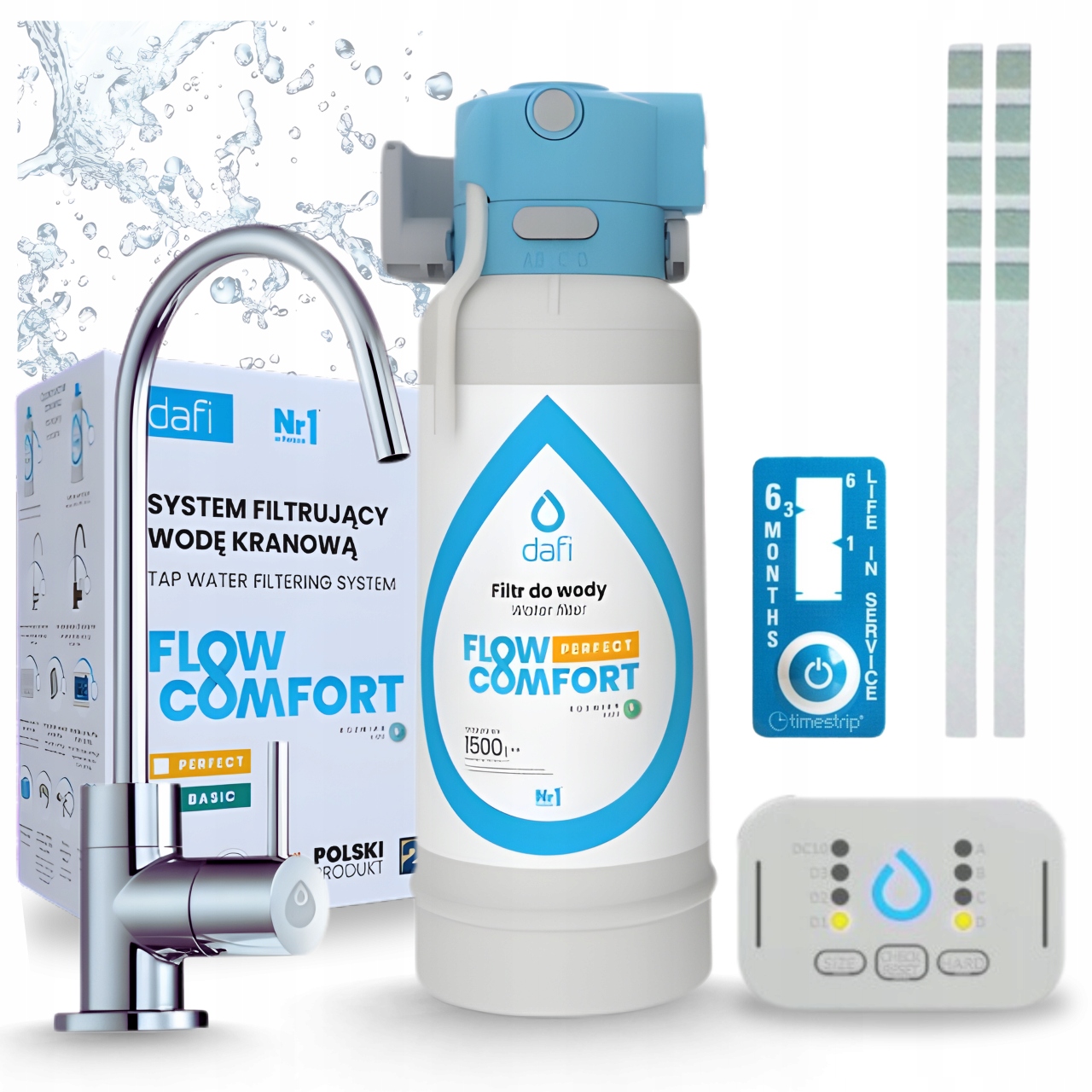 Filtr Do Wody Pod Zlew Dafi Flow Comfort D-1 I Wylewka Alto Chrom Srebrna