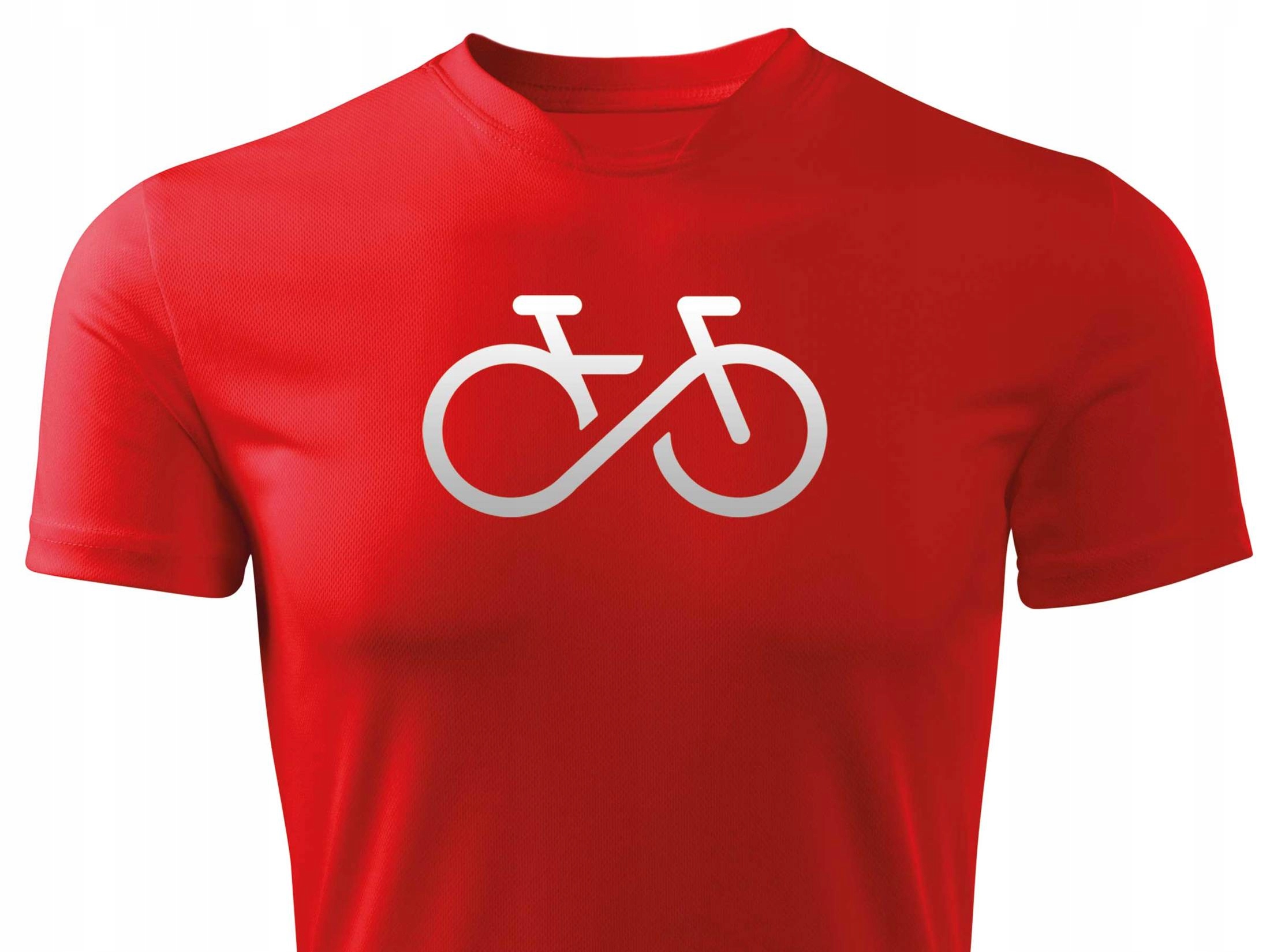 

Sportowy T-shirt szybkoschnący odblaskowy Rower