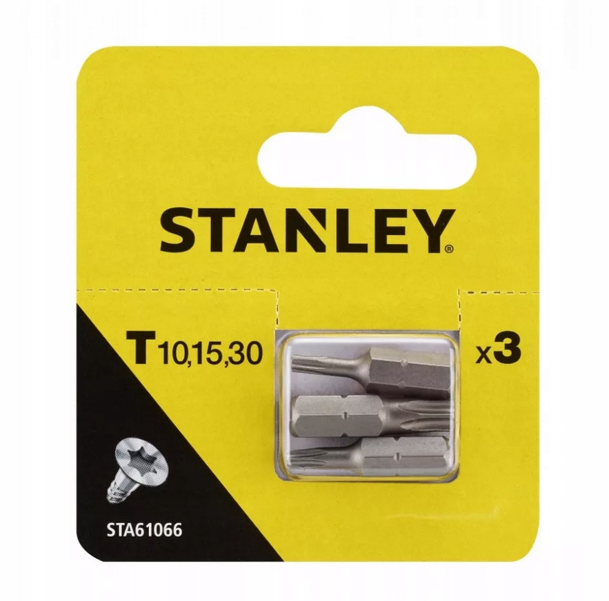 

Końcówki Wkrętakowe Bity Torx Zestaw 3SZT Stanley