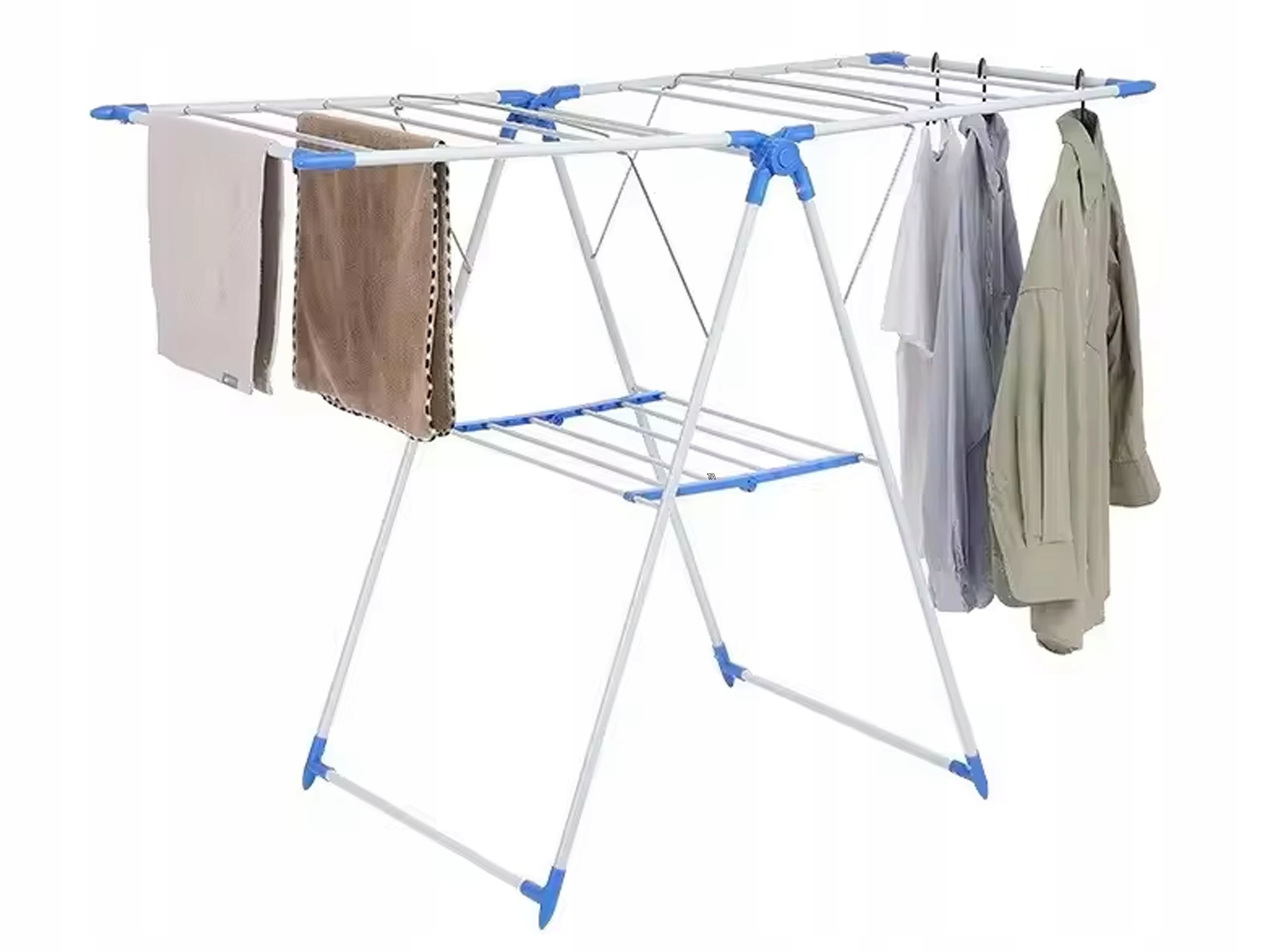 Levně Sušák na balkon, stojící, skládací, přenosná, 161 cm x 56 cm