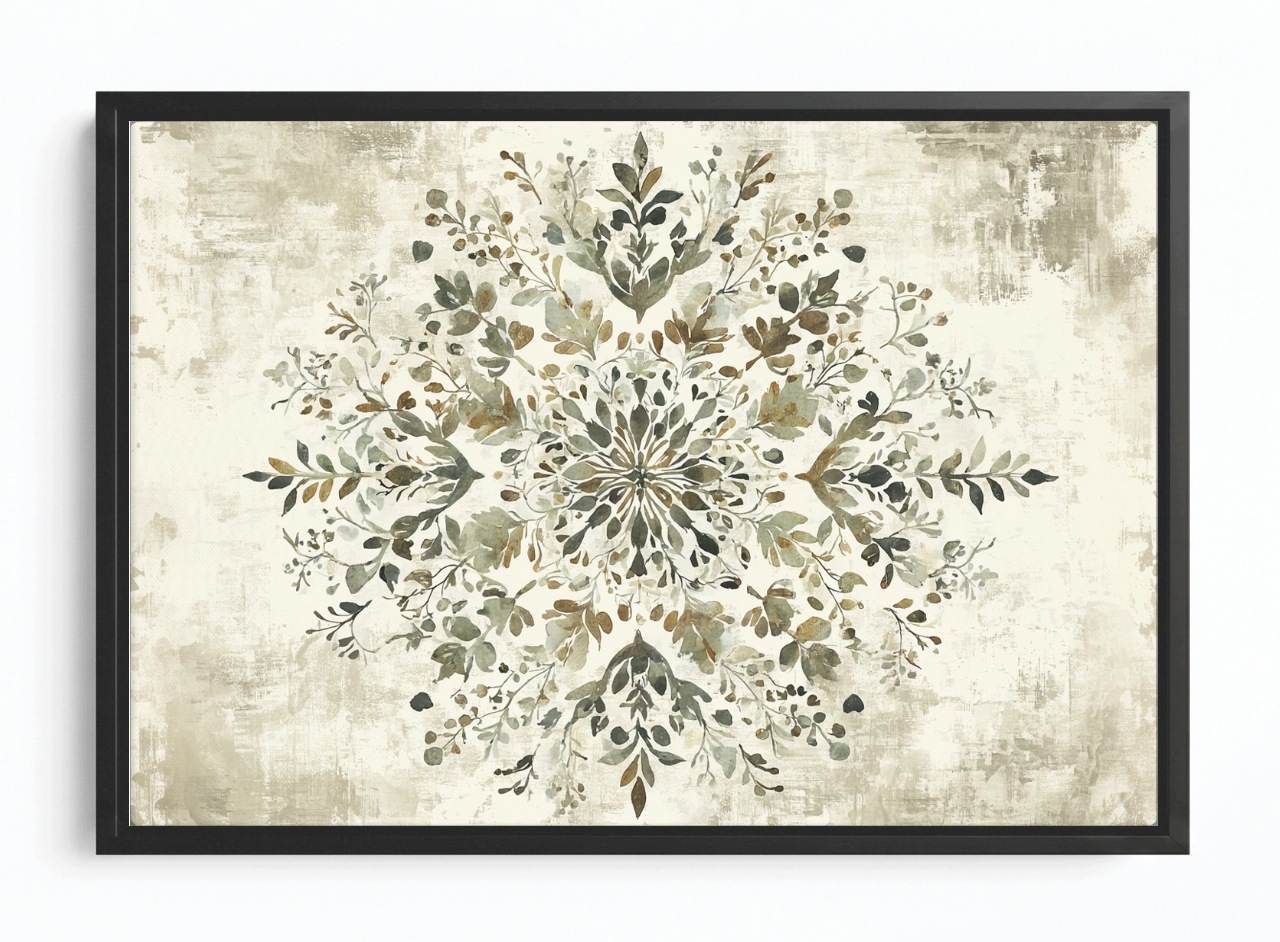 Obraz Rám American Box Grafika Příroda Vzor Mandala Retro Vintage 60x40