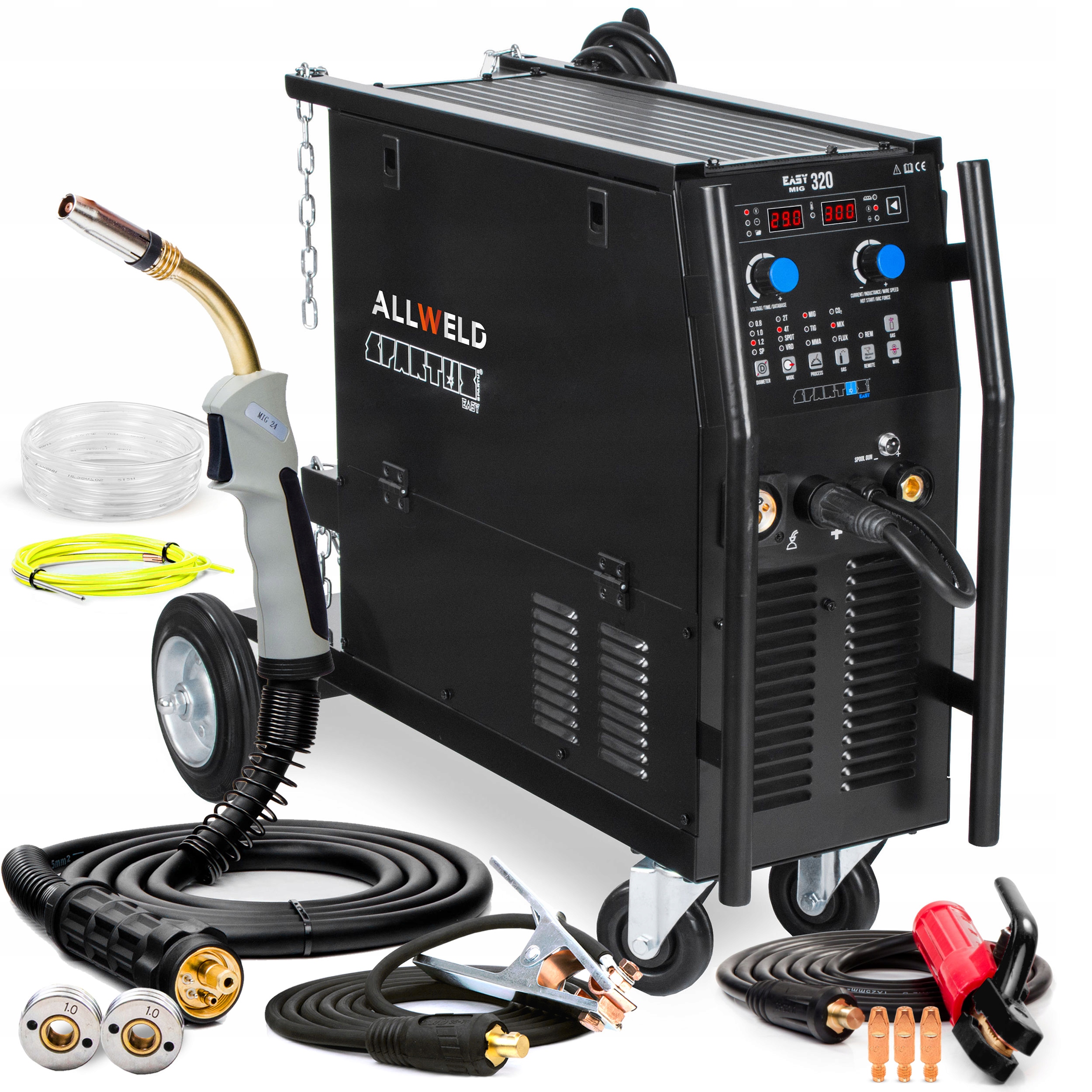 Poloautomatický Svařovací Stroj Spartus Easy Mig 320 Synergie Mma Mig/mag