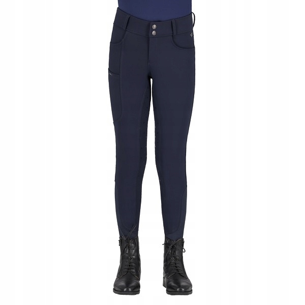 Bryczesy młodzieżowe Lymee softshell navy Qhp