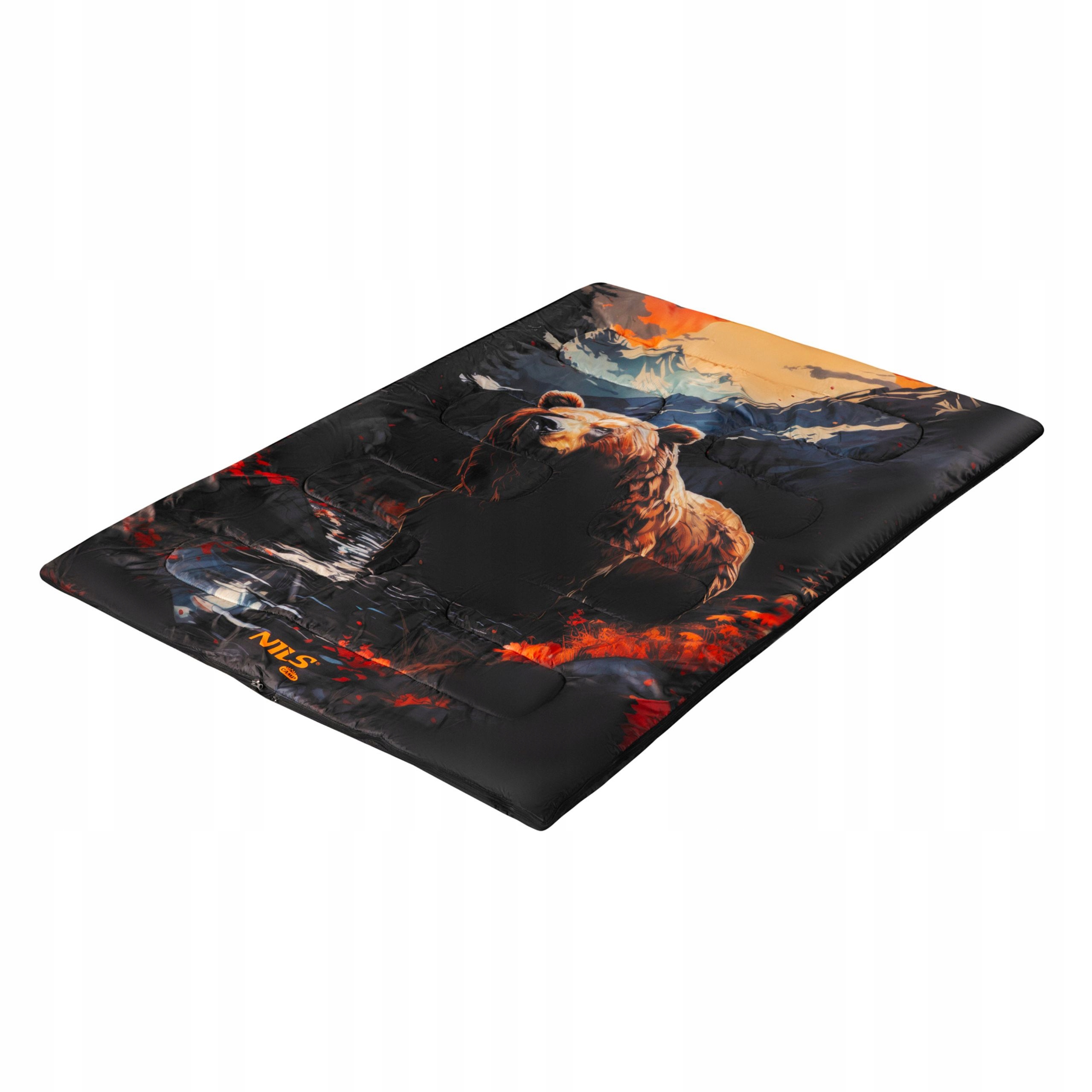 Kempingový dvoumístný spací pytel pod stan s potahem Nils 200 x 140 cm