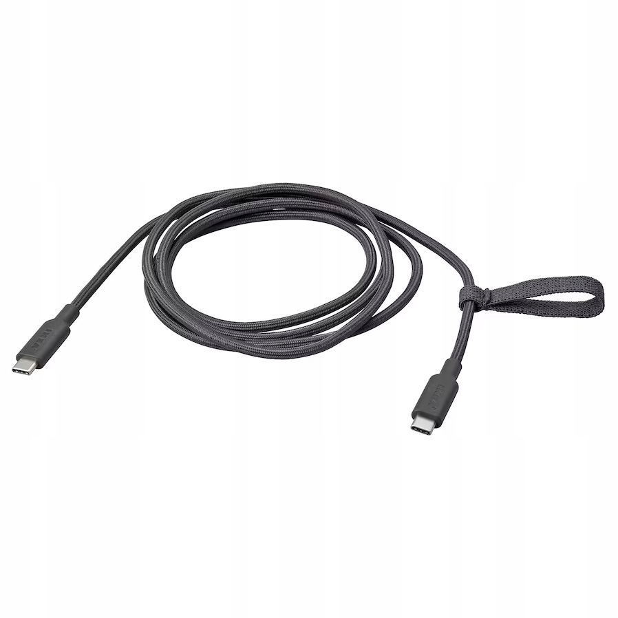 Ikea Usb-c na Usb-c Rundhult ciemnoszary 1.5 m/100 Wat
