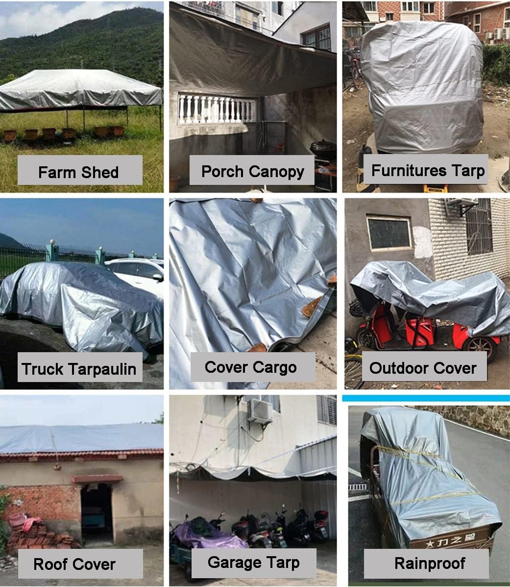 Plandeka 5X3m MOCNA WZMACNIANA WODOODPORNA MROZOODPORNA 3x5m SREBRNA SZARA Producent WDB