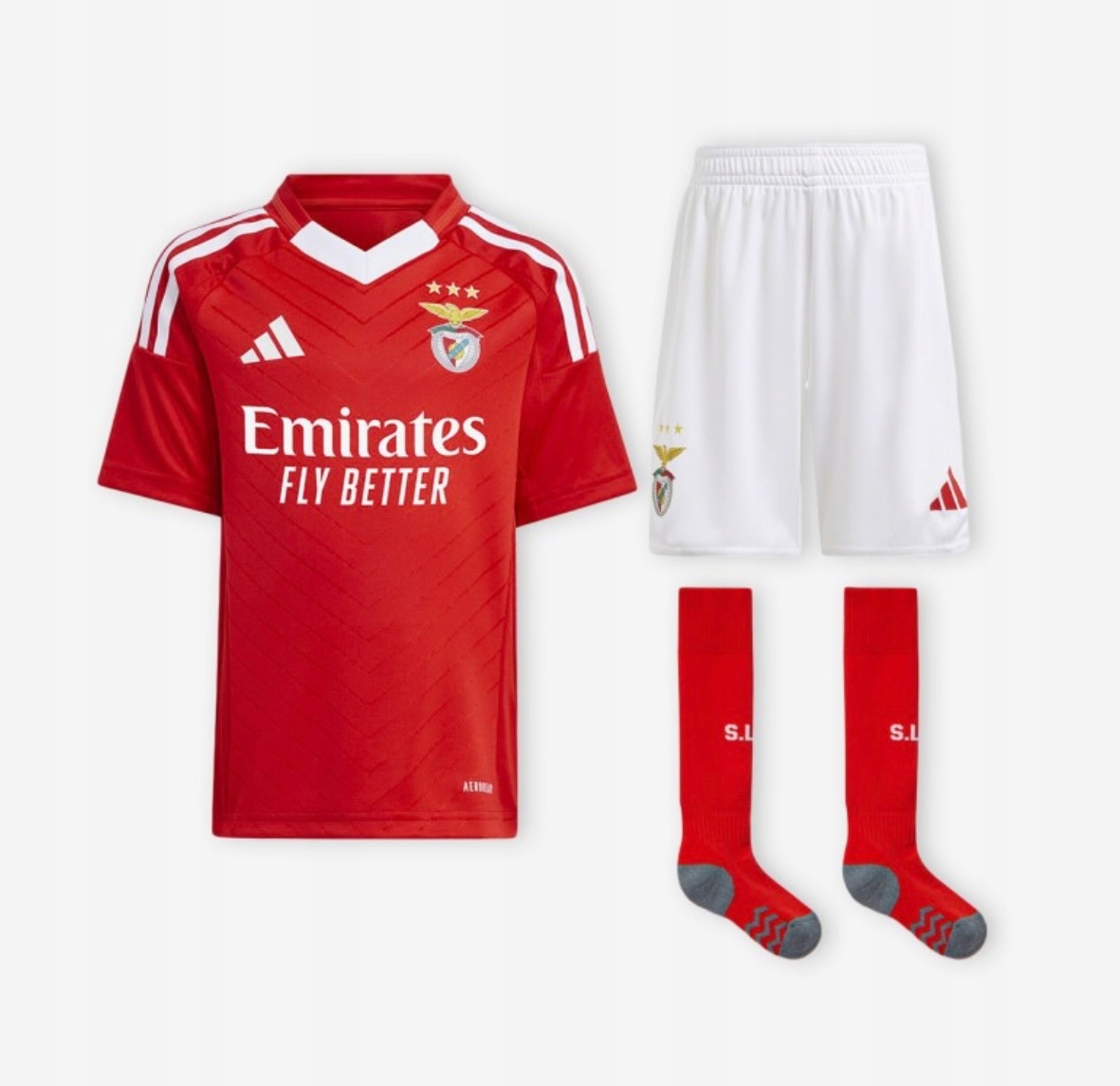 Komplet Piłkarski Benfica Lizbona 24/25 Home Adidas JJ5125 Rozmiar 98