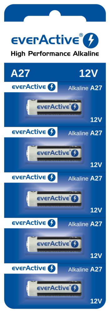Bateria alkaliczna everActive 27A MN27 blister 5 sztuk
