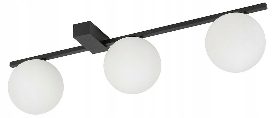 Nástenná lampa do izby domu Nástenné svietidlo Pik Čierna Biela Sklenená lampa 3xG9