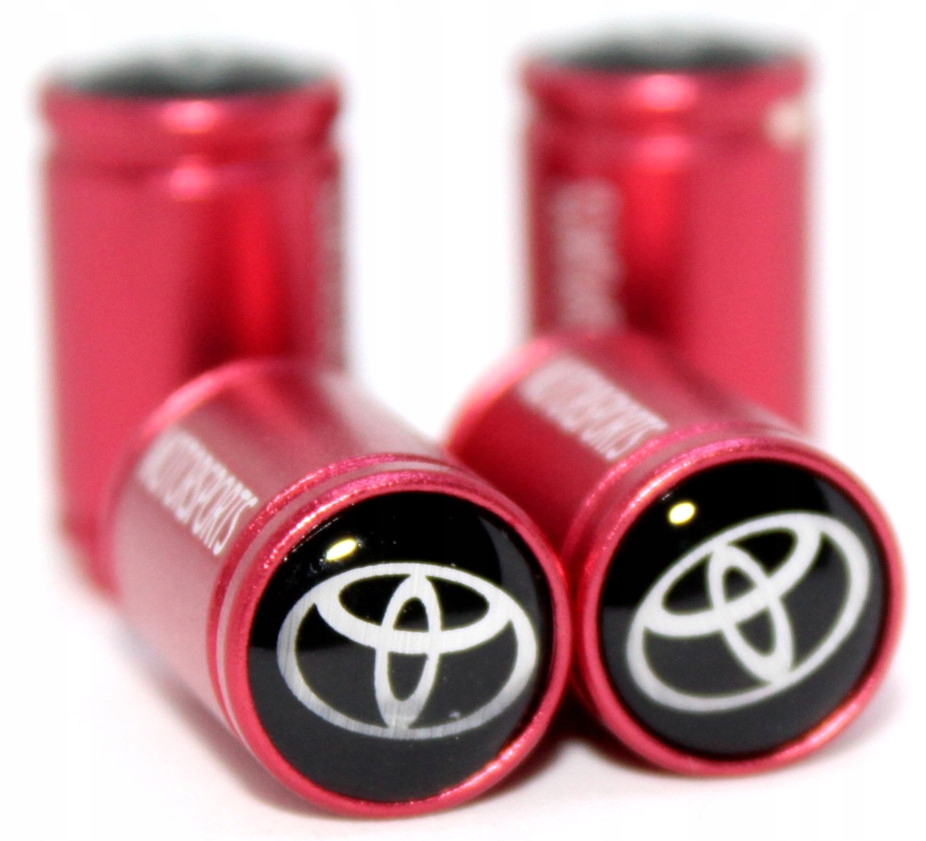TOYOTA MOTORSPORT NAKRĘTKI NA WENTYLE CZERWONE 4SZ Liczba sztuk 4 szt.