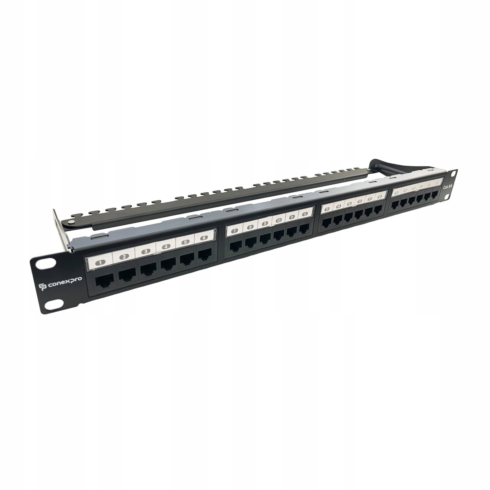 Conexpro 19" patch panel Utp, CAT6A, 24 portů, 1U