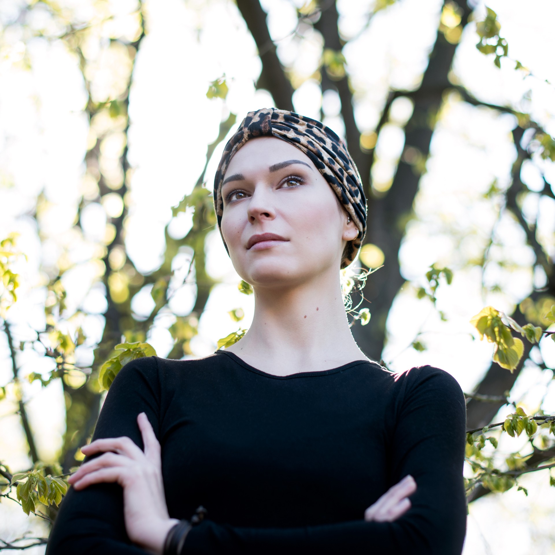 Szaleo TURBAN/CZAPKA Brown panther cz20207-1 Płeć kobieta