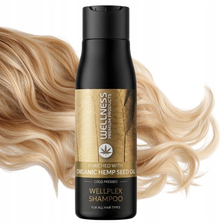 Wellness Wellplex Šampon Pro Lámavé Vlasy Konopný Olej 500 ML