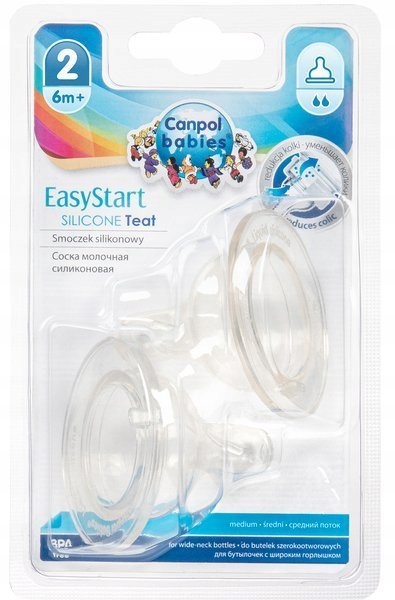 

Canpol Smoczek do Butelki Easy Start 6m+ 2 szt.