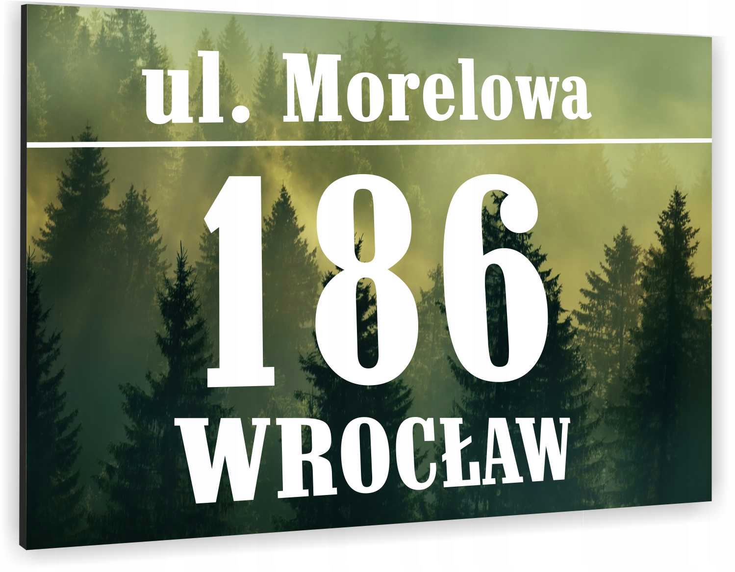 Numer domu DUŻA TABLICZKA ADRESOWA aluminiowa