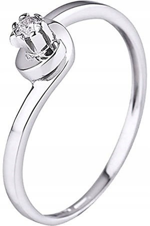 Pierścionek 18,5 mm Diamenty 0,04ct Złoto 18ct 750