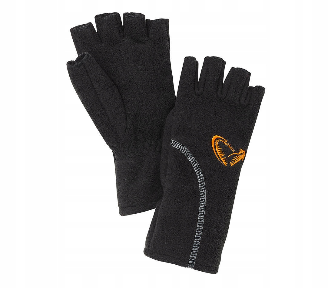Rękawice Savage Gear Wind Pro Half Finger Black