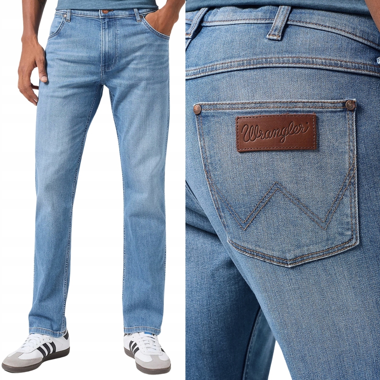 Wrangler Greensboro Reflections elastické teplé džínové kalhoty W42 L34