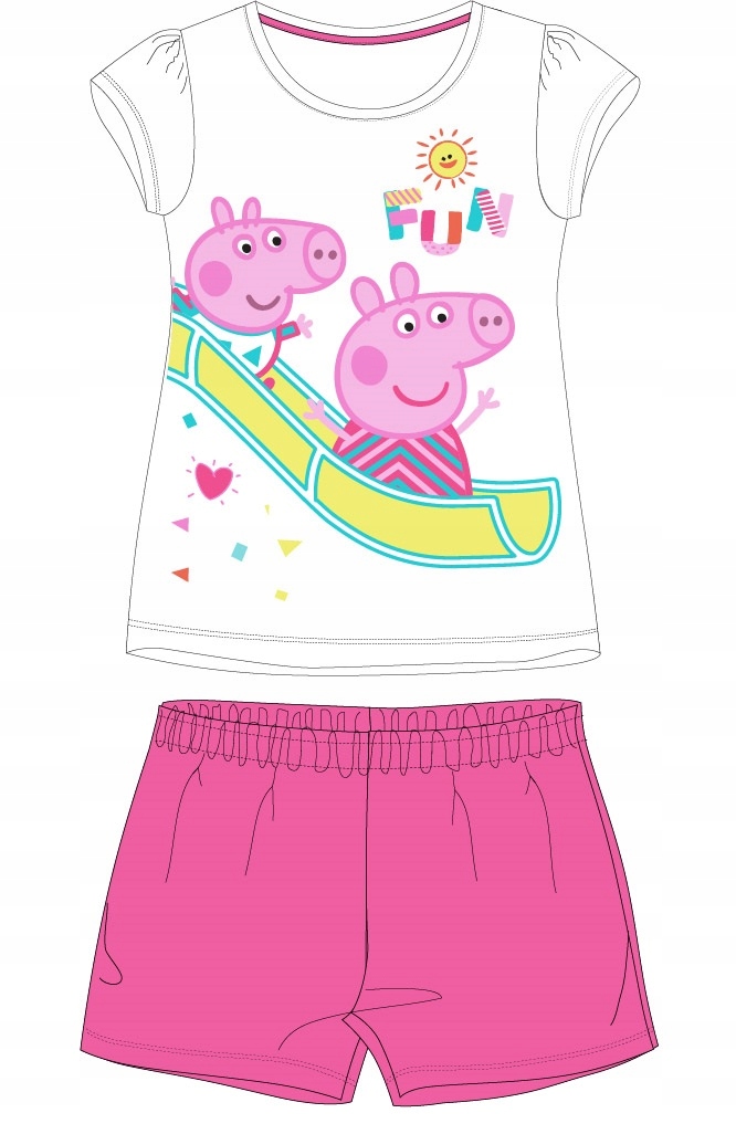 

piżama Świnka Peppa dziecięca letnia 122
