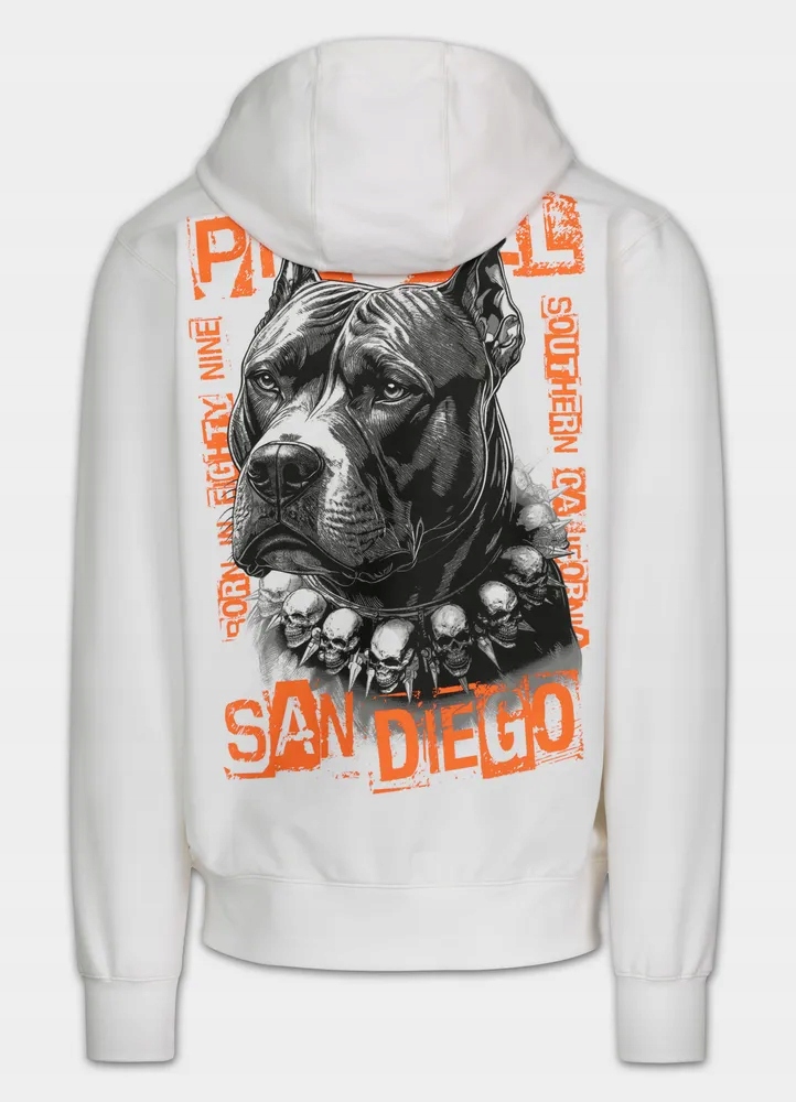 Pánská Rozepínací mikina s kapucí Pitbull Blacky komfortní, pravidelná, 3XL