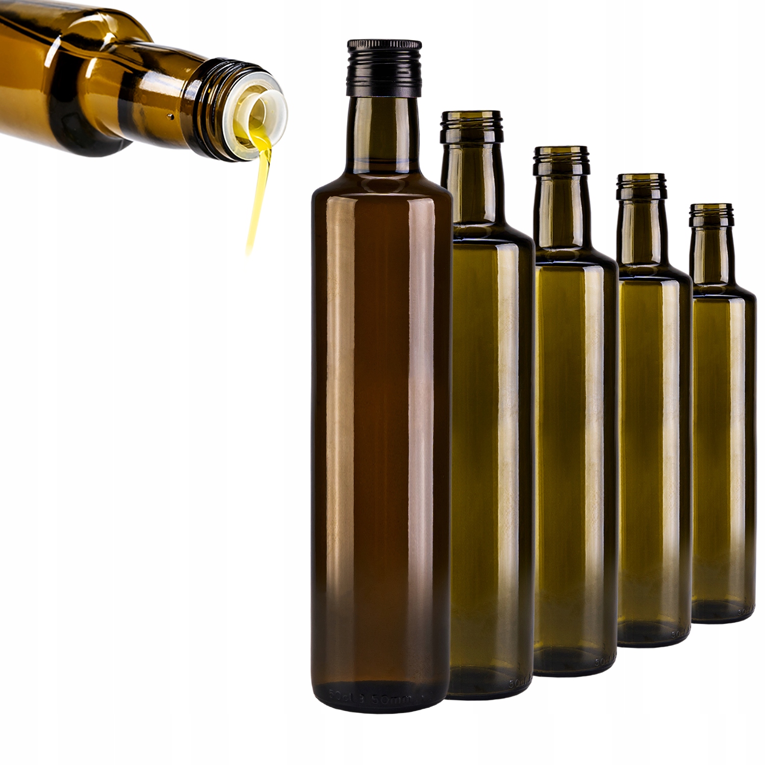 

5 szt butelki z dozownikiem na oliwę 500 ml Dorica