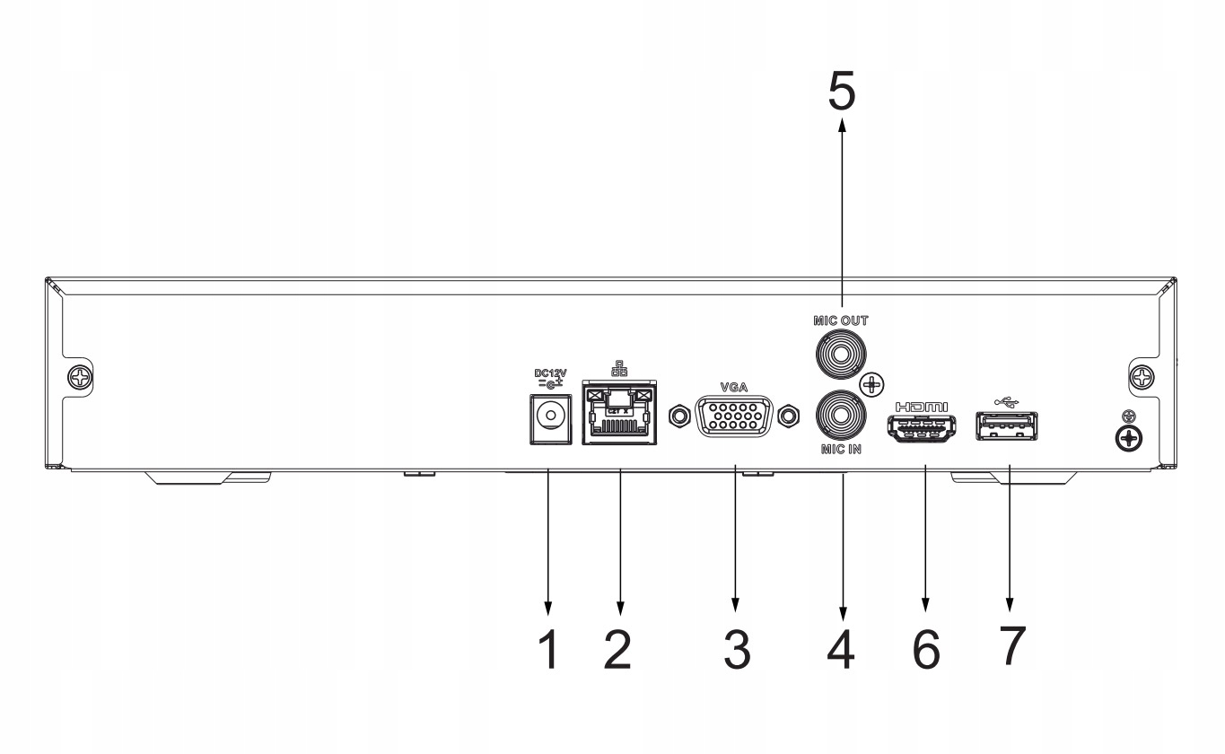 Rejestrator IP Dahua NVR2104HS-S3 / 8CH 12MPx Liczba obsługiwanych kamer 4