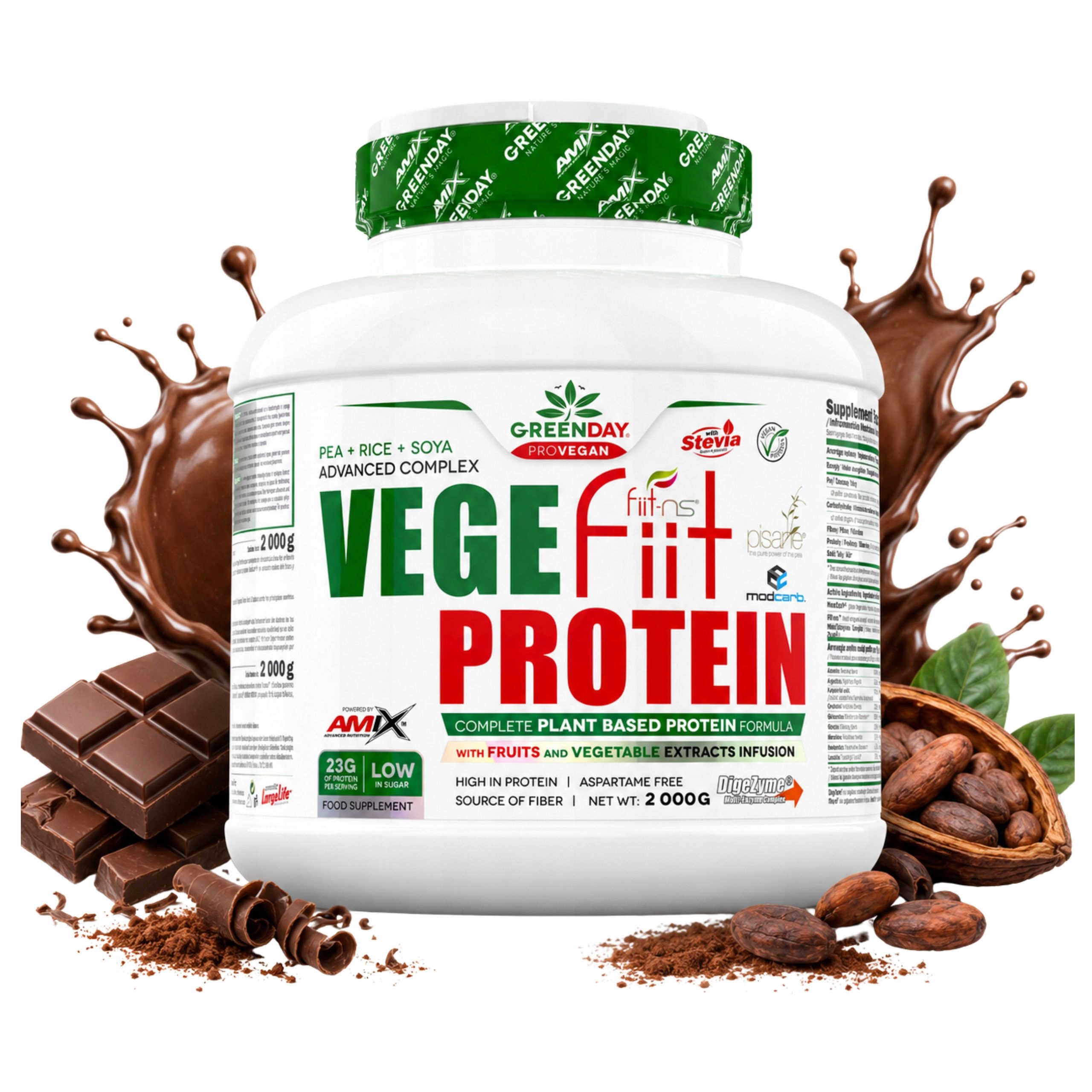 Rostlinné bílkoviny pro ženy Proteinový Izolát Veganské proteiny hrachu rýže a sóji