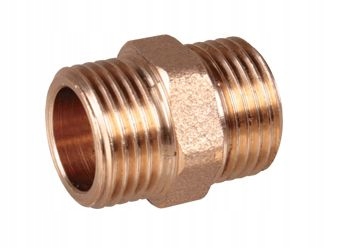 

Nypel mosiężny Złączka 1/2" Aquer