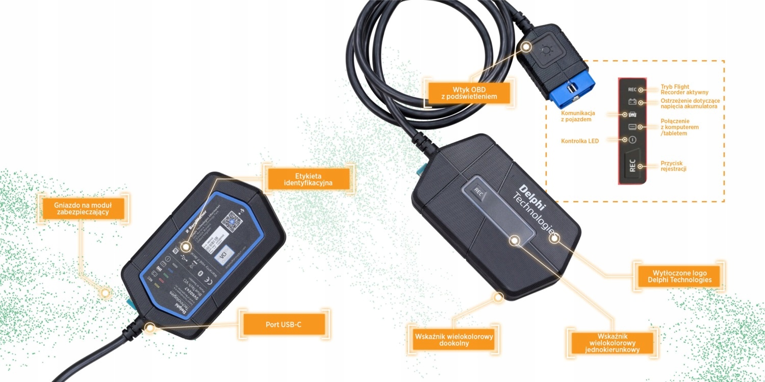 Tester diagnostyczny Delphi DS180E BlueTech z oprogramowaniem TRUCK Marka Delphi