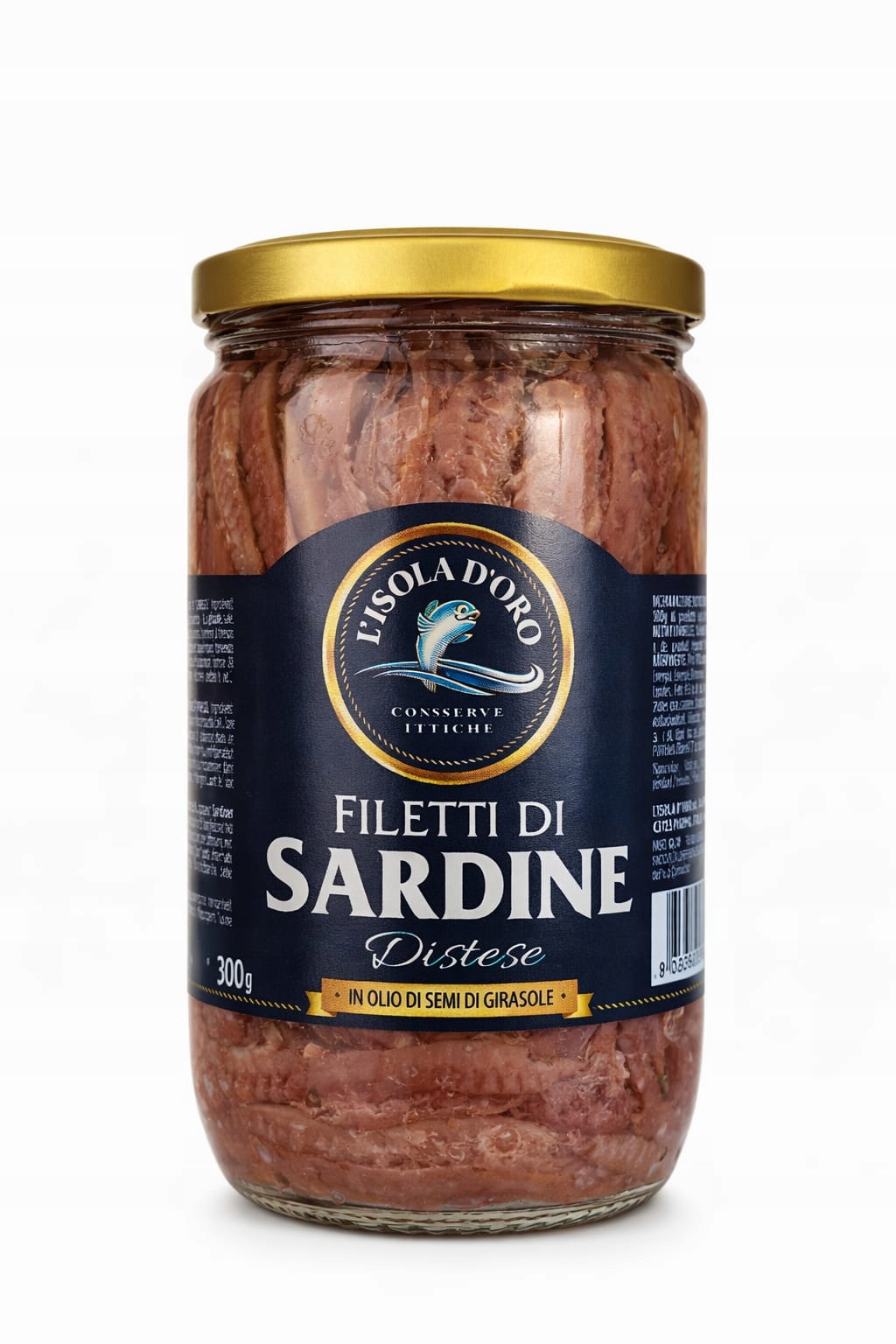 Filety ze sardinek ve slunečnicovém oleji 700 g L'Isola d'Oro