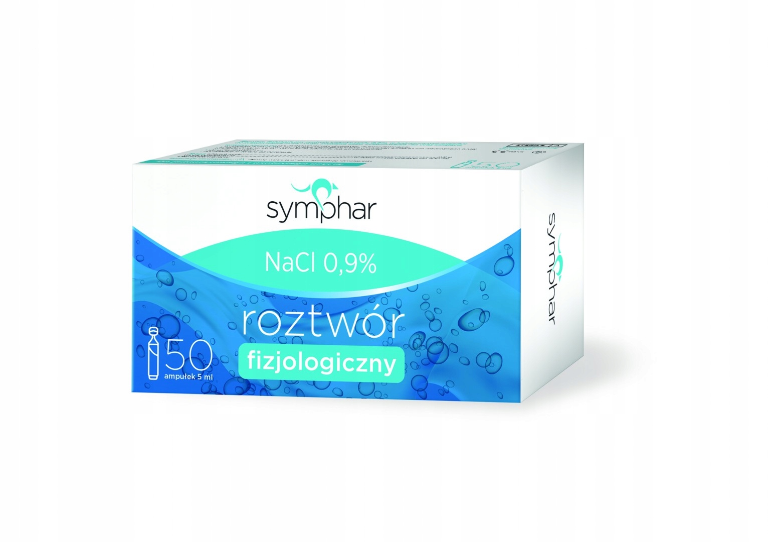 

Sól fizjologiczna Symphar ampułki 50 szt. x 5 ml