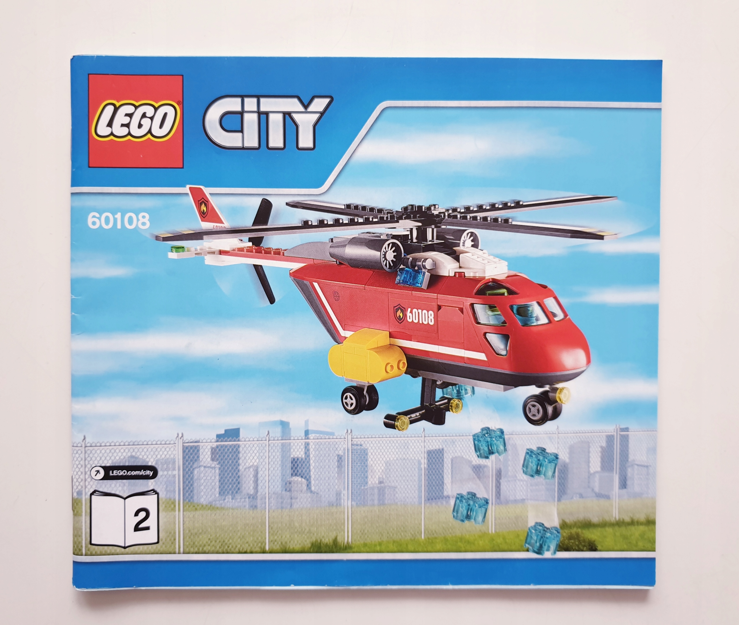 Instrukcja Lego City 60108 Helikopter strażack cz2