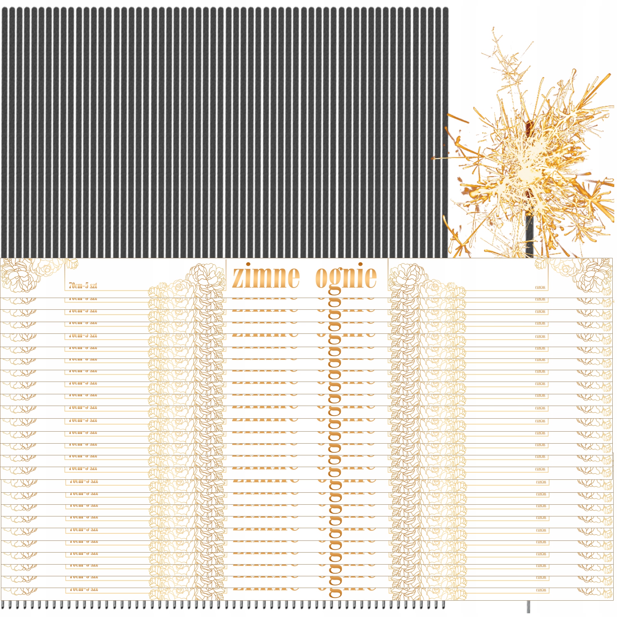 Dlouhé Prskavky 70CM 130KS Na Svatba Svatební Hostina Narozeninové Focení
