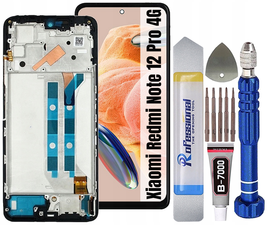 Displej Pro Xiaomi Redmi Note 12 Pro 4G Oled LCD Displej Rámeček